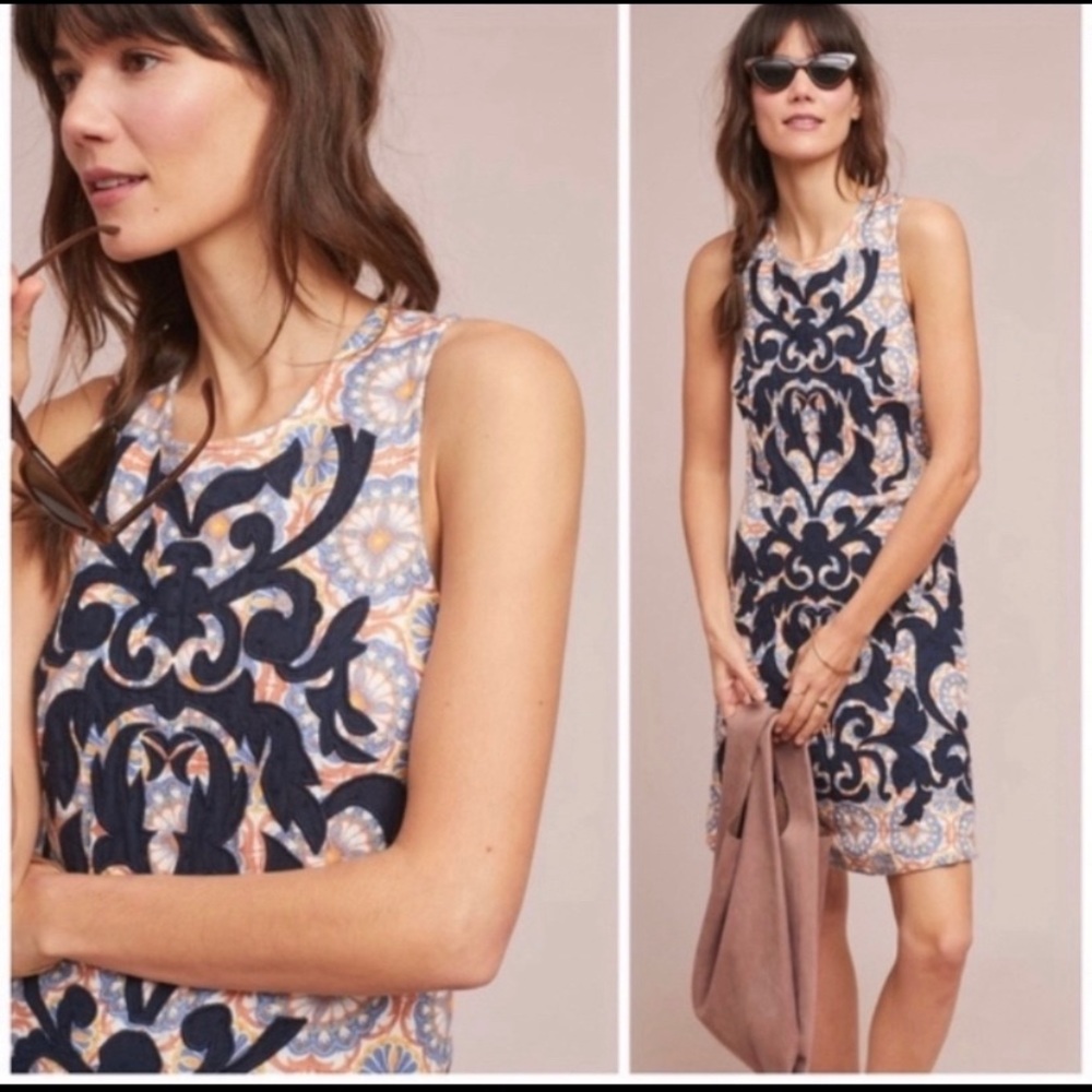 owen embroidered shift dress size “12”